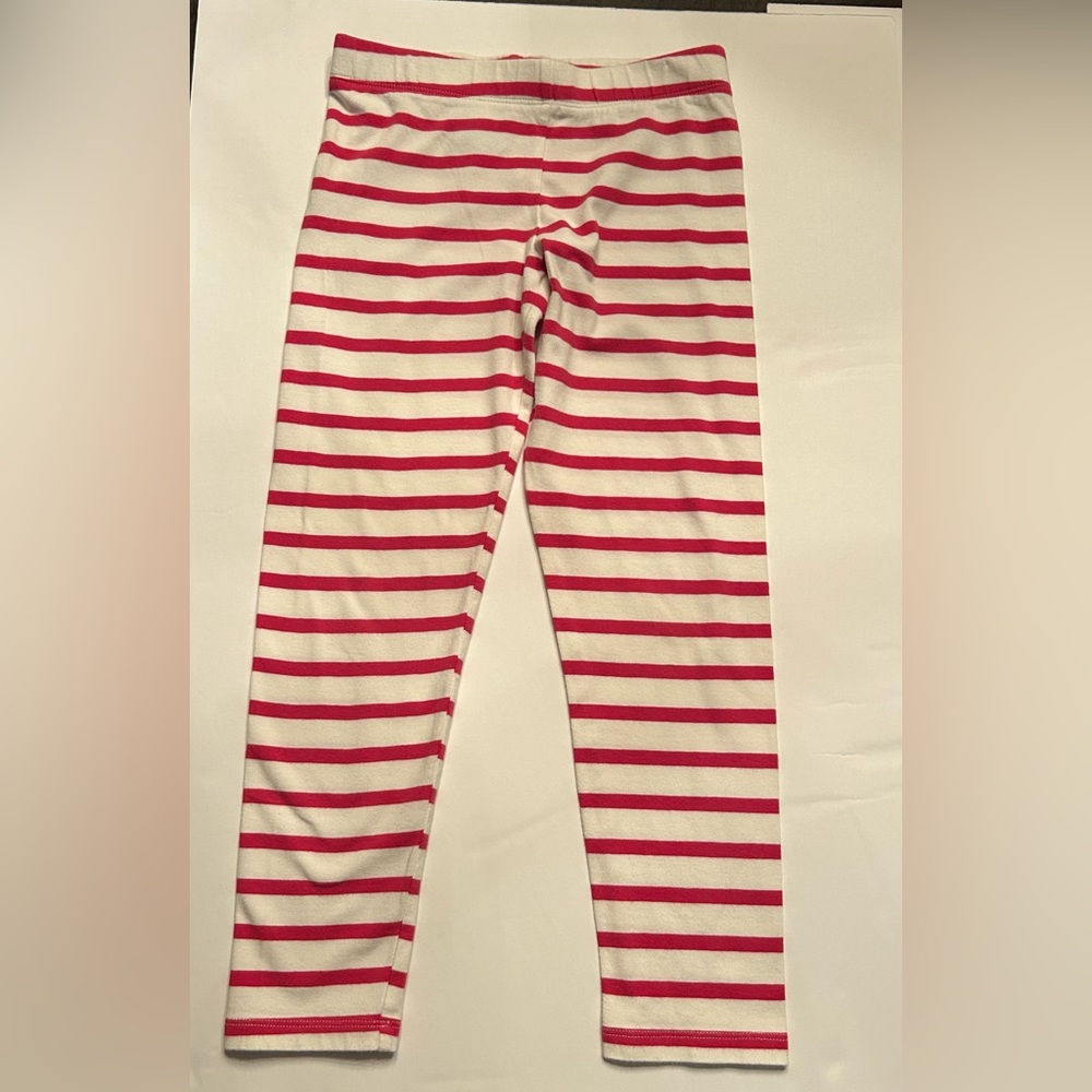 GAP GapKids Girls Size Medium Hot Pink and White Stripe Leggings